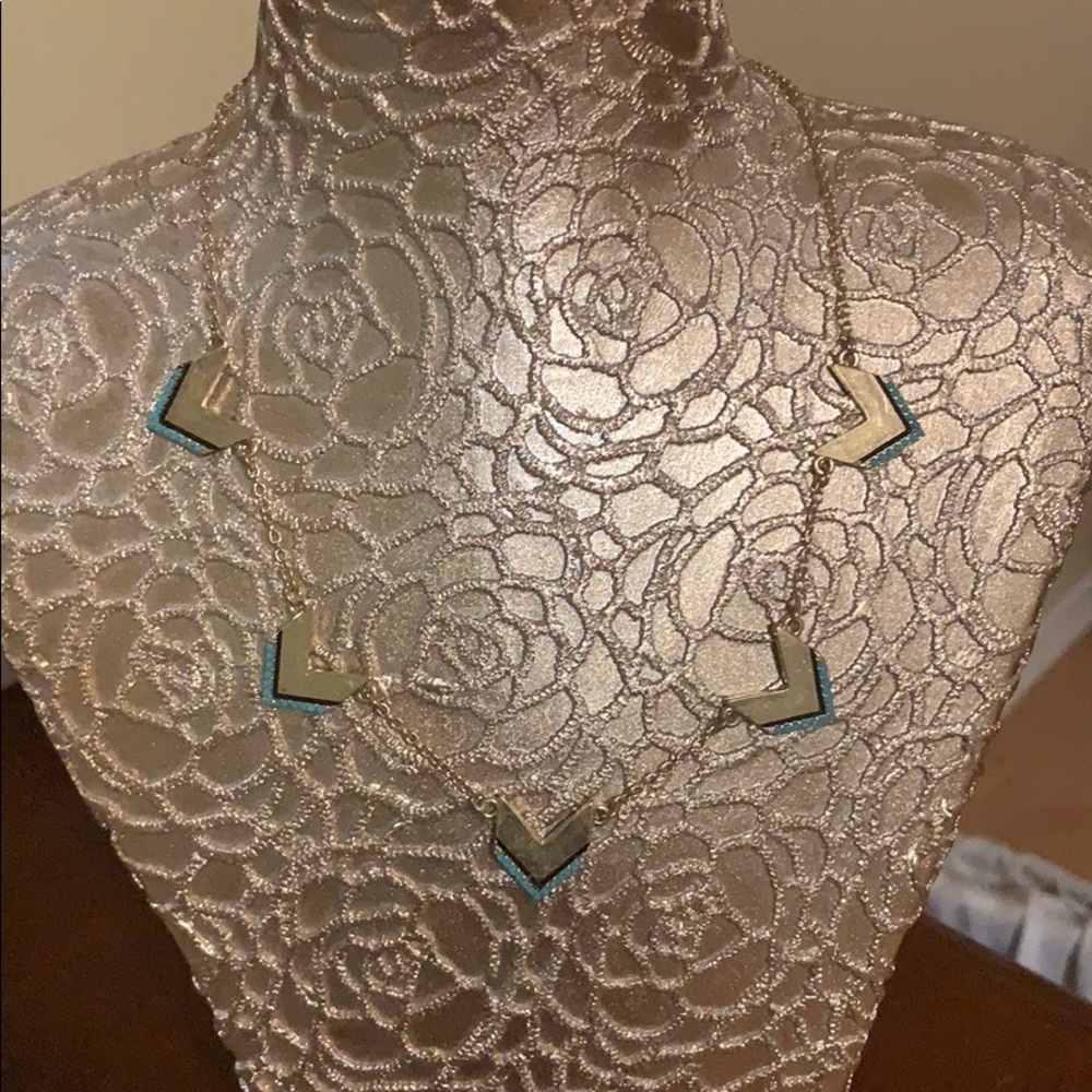 NWT Pure Brand Geometric Necklace & Earrings Set